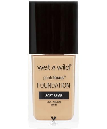 WET N WILD Photo Focus Foundation Foundation Soft Beige E365 c