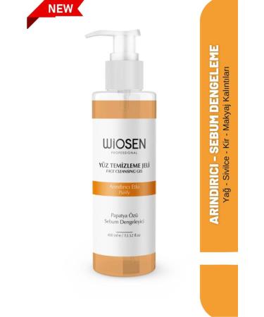 wiosen Facial Cleansing Gel Sebum Balancing Anti-Acne and Anti-Blackhead Chamomile Extract 400 ml