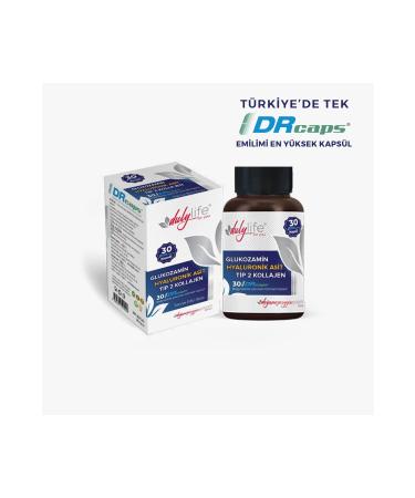 Dulylife Glucosamine + Hyaluronic Acid + Type 2 Collagen 30 Drcaps Capsules