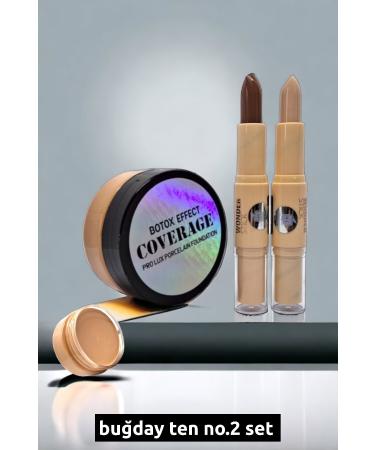 wonderway Intensive Concealer Porcelain Foundation & Contour Set - Wheat Skin