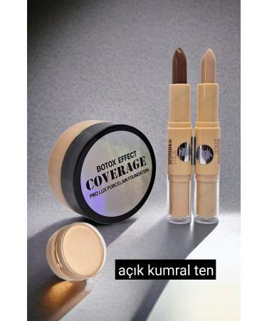 wonderway Intensive Concealer Porcelain Foundation & Contour Set - Light Blonde Skin