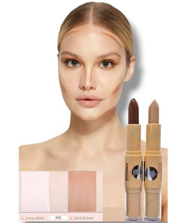 wonderway Intensive Concealer Porcelain Foundation & Contour Set - Light Blonde Skin - Buy Online on GoSupps.com