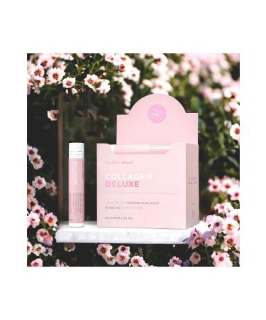 Swedish Collagen Collagen Deluxe 20 Shot Hydrolyzed Fish Collagen Type 1 & 3 Vitamin Mineral Hyaluronic Acid - Buy Online on GoSupps.com