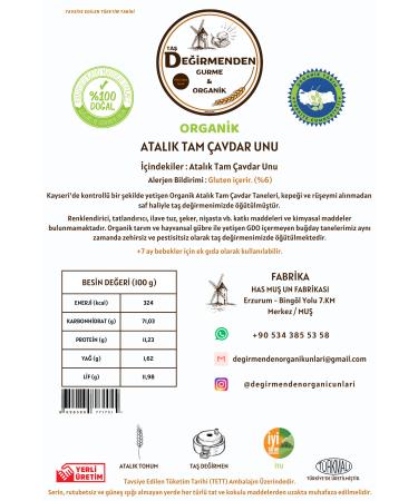 Organic Heirloom Einkorn Whole Wheat Flour from the Mill - 5 Kilos - Buy Online on GoSupps.com