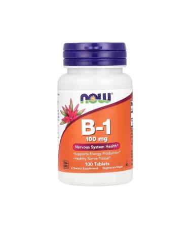 Now Vitamin B-1 100 Tablets