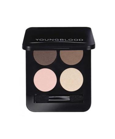 Youngblood Youngblood Pressed Mineral Eyeshadow Quad 4-Piece Eyeshadow Palette 4 Gr. (starlet. Shades of Grey)