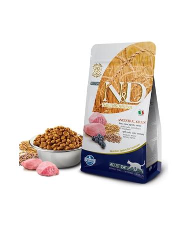 N & D Low Grain Lamb & Blueberry Cat Food 1.5 Kg