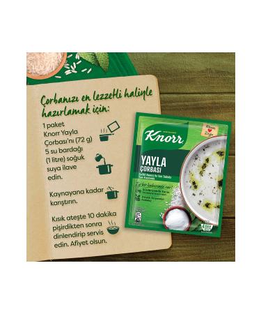 Knorr Yayla Soup 72 gr X 12 Pieces - Buy Online on GoSupps.com
