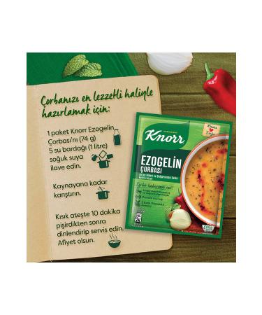 Knorr Ezogelin Soup 74 gr X 12 Pieces - Buy Online on GoSupps.com
