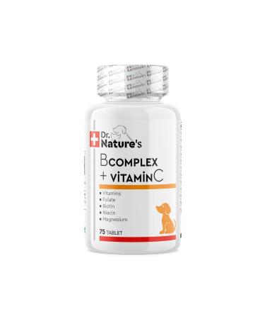 Dr. Nature's Drnatures Dog B Complex + Vit C Vitamin Bcomplex Dietary Supplement for Dogs (75 Tablets) - Buy Online on GoSupps.com