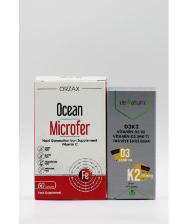 Ocean Microfer Drops Containing Vitamin C Iron TB and Venatura D3K2