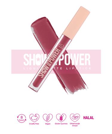 Show by Pastel Show Your Power Liquid Matte Lipstick - Liquid Matte Lipstick 606 + Maybelline Kajal Black Eye Pencil - Buy Online on GoSupps.com