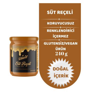 HAND MADE From Fethiye Natural Additive-Free and Organic Milk Jam 240gr