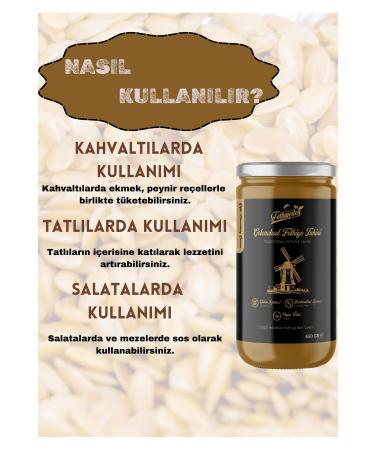 HAND MADE From Fethiye Natural Additive-Free Traditional Double Roasted Fethiye Tahini 650gr - Buy Online on GoSupps.com