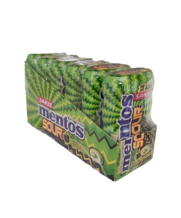 Mentos Sour Green Apple Flavored Dragee Gum 56 g. * 6 Pieces - Buy Online on GoSupps.com