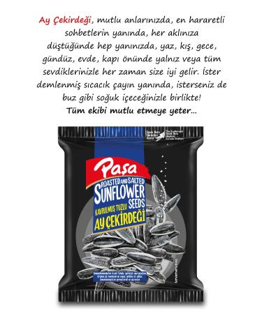 Pasha Nuts Black Salted Sunflower Seeds 150 gr X 4 Pieces (TOTAL 600 GR) - Buy Online on GoSupps.com