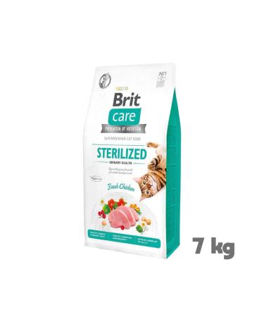 Brit Care Hypo-Allergenic Grain-Free Sterilized Cat Food for Urinary System Health 7kg