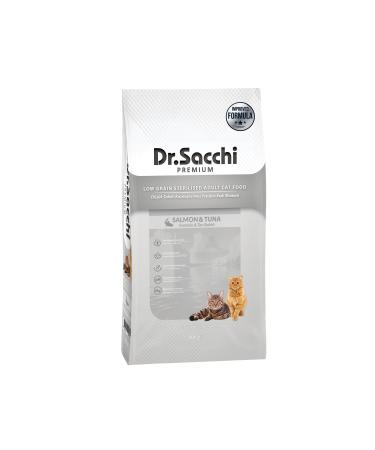 Dr. Sacchi Low Grain Salmon and Tuna Sterilized Cat Food 10kg