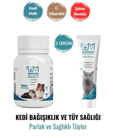 muvicado Cat Vitamin C Tablet - Fish Oil with EPA and DHA - Salmon Oil