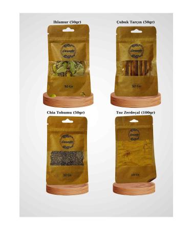 Orenda Chia Seed (50gr) - Linden Natural (50gr) - Cinnamon Stick (50gr) - Turmeric Powder (100gr) Opportunity Package