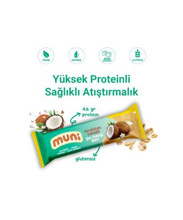 muni Peanut Bar Mixed Pack 40 G X 12 Pieces - Buy Online on GoSupps.com