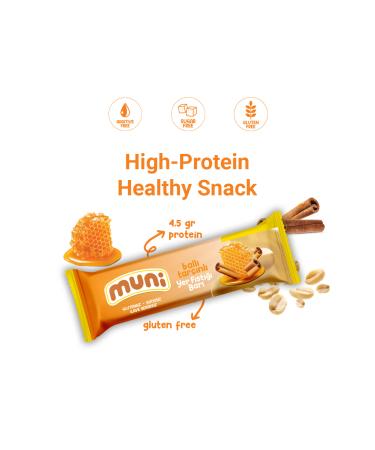 muni Peanut Bar Mixed Pack 40 G X 12 Pieces - Buy Online on GoSupps.com