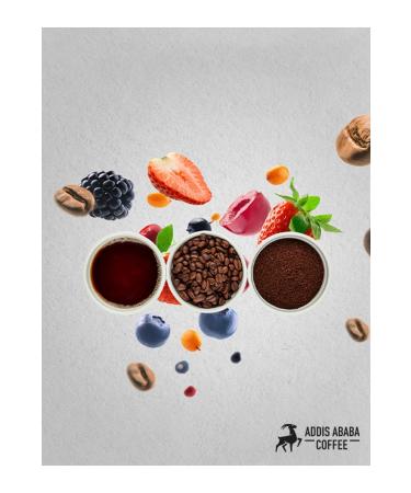 Addis Ababa Coffee Mekele Blend (fruity) Advantageous Package 2 Pcs. X 250 Gr. (500 Gr.)