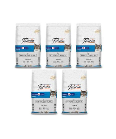 Felicia HypoAllergenic Salmon Low Grain Adult Cat Food 2kg - 3 Pieces