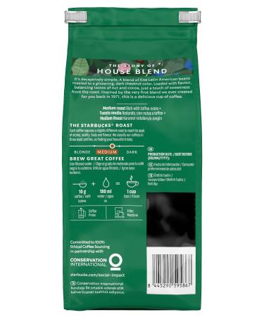 Starbucks House Blend Ground Coffee 200 gr - Buy Online on GoSupps.com