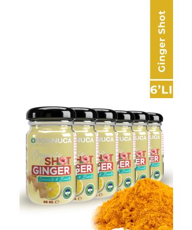 Organuca Organic Beauty Ginger Shot 6 Pack