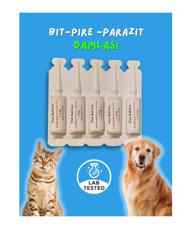 vet advice Cat Dog External Parasite Itch Reliever 5 Tube Set