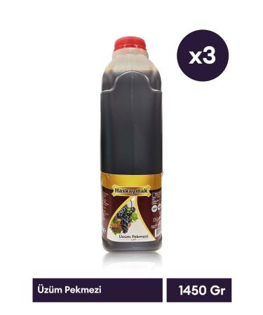 HASKAYMAK 0 Grape Molasses 1450 Gr x 3 Pieces