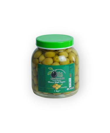 Olis Olives Cracked Green Olives - Drained Weight 1 Kg