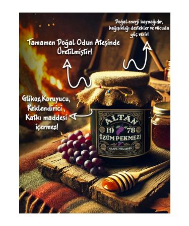 Altan Homemade Organic Grape Molasses 530 gr - Buy Online on GoSupps.com