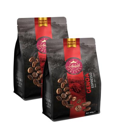 Anisah Coffee Genoa Espresso Bean Coffee | 500g | Aromatic Taste and Rich Cream