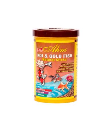 Ahm Koi Goldfish Natural Sticks Goldfish Food 1000ml