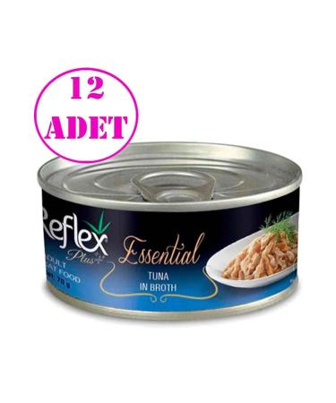 Reflex Plus Essential Atlantic Tuna Adult Cat Canned Food 70 gr 12 Pieces