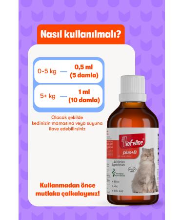 BioFeline Plus B Drops for Cats 50ml | Biotin Hair Health Drops to Prevent Hair Loss - Buy Online on GoSupps.com