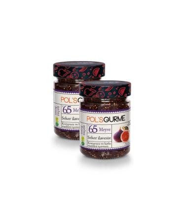 Pol's Gurme Pol'sGurme Fig Jam Chia Seeds e Fruit Ratio 380 x2 Pieces