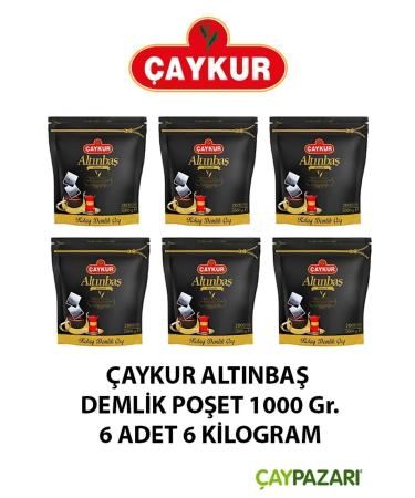 aykur Alt nba Classic Black Easy Teapot Tea Bag 6 Pack 200 X 5 G