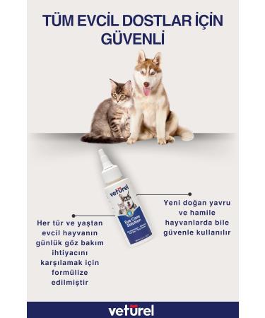 Veturel Cat Eye Cleansing Solution Dog Allergy Redness Infection Tear Care Eye Drops 100ml - Buy Online on GoSupps.com