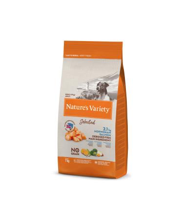 NATURES VARIETY DOG NO SELECTED MINI ADULT NORW. SALMON 7KG 430119
