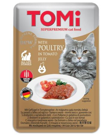 Tomi Cat Poultry and Tomato Grain Free Pouch Food 100gr (pate) 533132