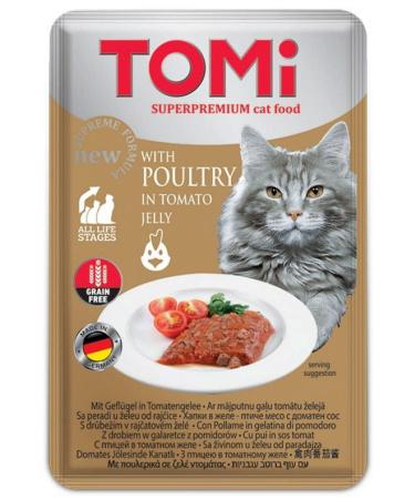 Tomi Cat Poultry and Tomato Grain Free Pouch Food 100gr (pate) 562135