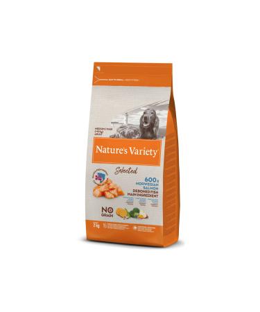 NATURES VARIETY DOG NO SELECTED MED/MAX ADULT NORW SALMON 2KG 336108