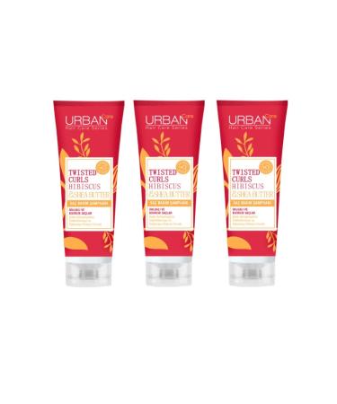 Urban Care Curl Defining Hair Care Shampoo with Hibiscus and Shea Butter 250 ml x 3 Pieces