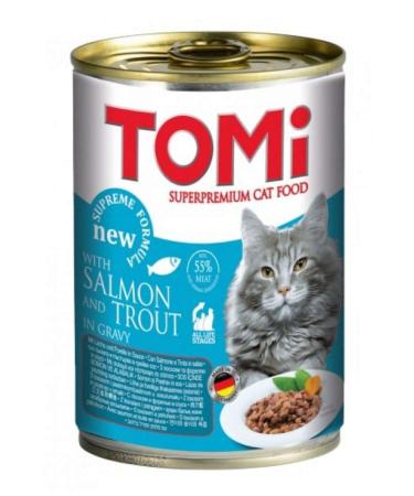 Tomi Cat Salmon Trout Wet Food 400g 562135