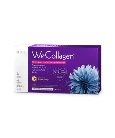The Baharat WeCollagen 90 Tablets - 3000mg Collagen Type 1-2-3 Royal Jelly Biotin 0 Pure And Natural Dietary Supplement