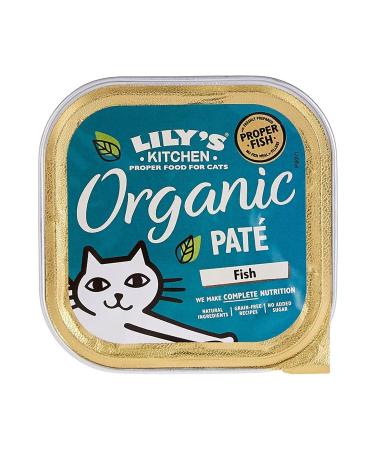 Lily's Kitchen Organic Fish Meal Wet Cat Food 85g - 0 Certified Grain-Free and Nutritious