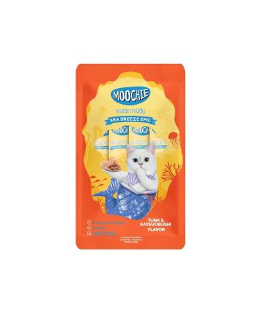 MOOCHIE Sea Breeze Epic Tuna & Katsuobushi Flavor 15g Sachet High Protein Cat Treat